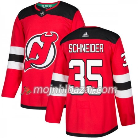 Dresovi New Jersey Devils Cory Schneider 35 Adidas 2017-2018 Crvena Authentic - Muške